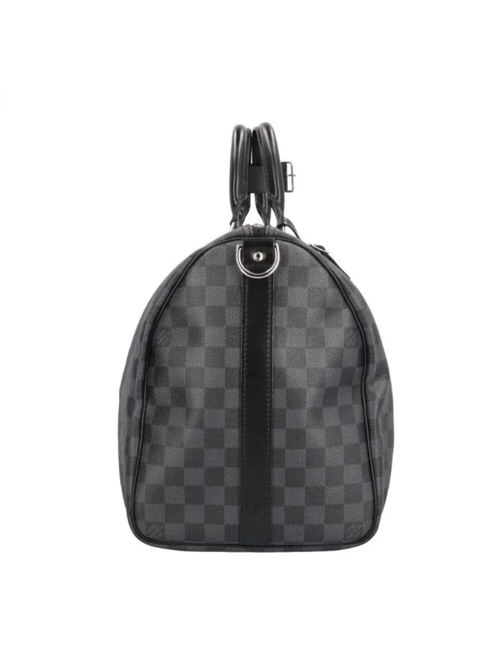 Louis Vuitton Keepall Bandouliere 45 Damier Graphite Boston Bag Canvas Black